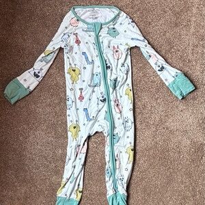 Caden Lane Multicolor Animal Print Footie